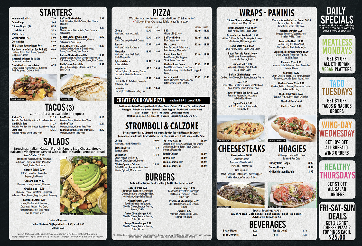 ZuZus Menu 2